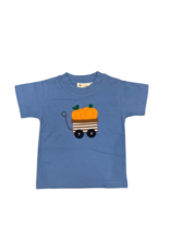 Luigi Chambray SS Tshirt with Wagon and Pumpkins