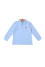 Trotter Street Kids Gingerbread Embroidery Polo