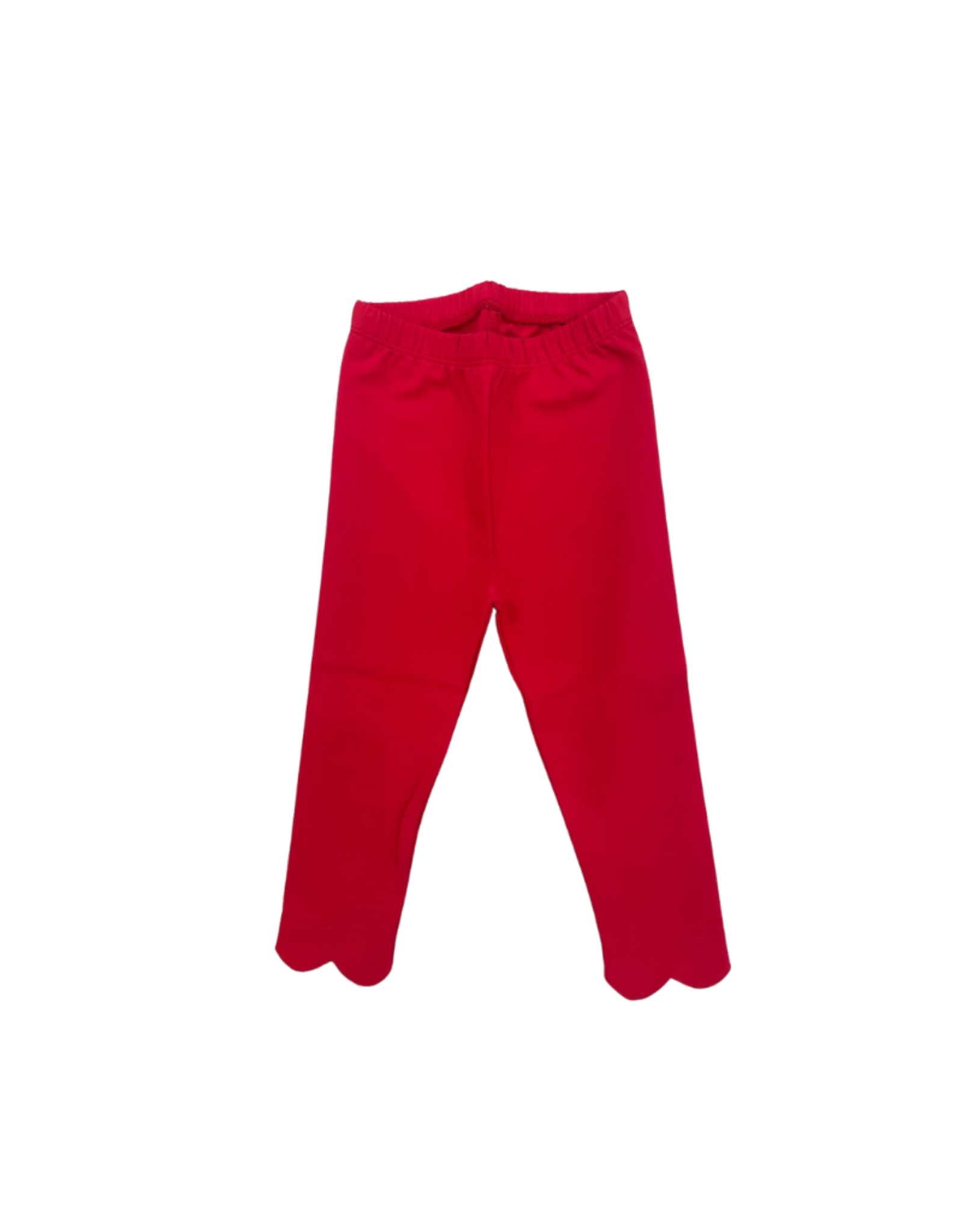 James and Lottie Red Pima Knit Leggings