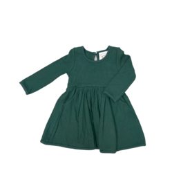 Hunter Green Ribbed Pocket Dress