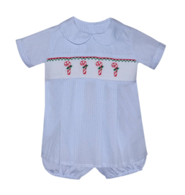 Baby Sen Blue Candy Cane Short Set