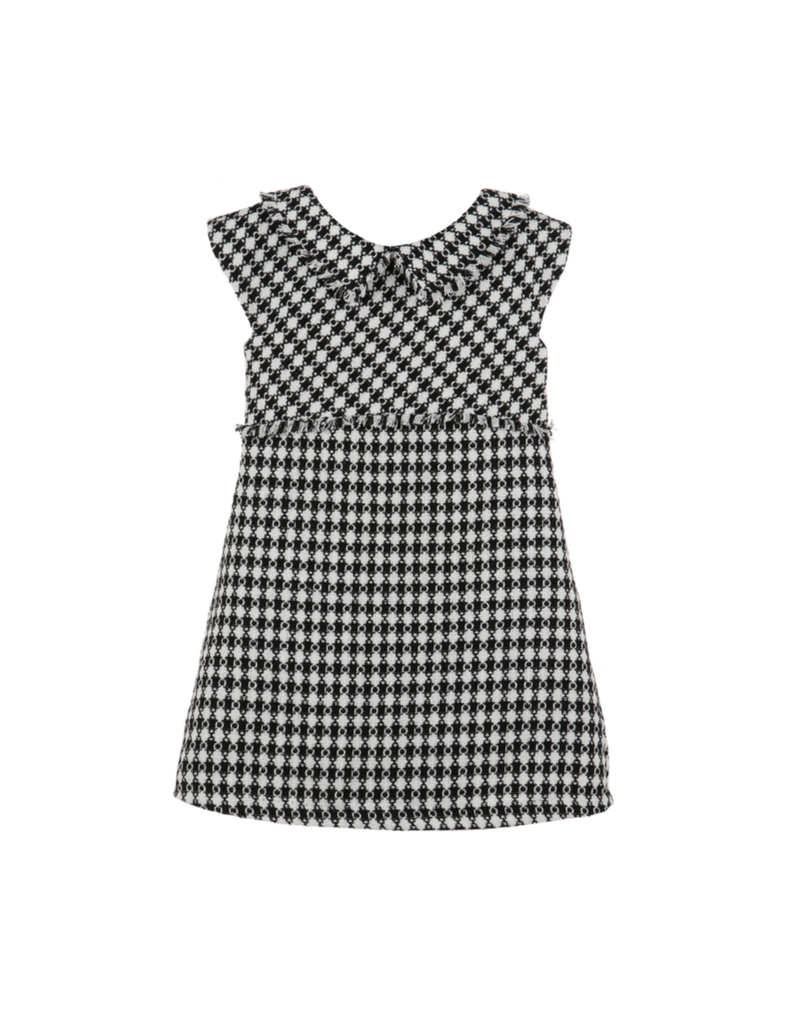 Gabby Adele Black Houndstooth Dress - 5