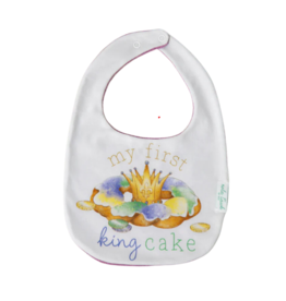 Nola Tawk My First King Cake Cotton Bib