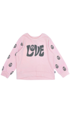 Feather4Arrow Cherry Blossom Peace & Love Hacci Pullover