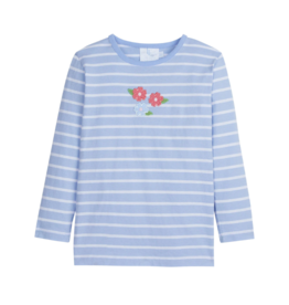 Little English Applique T-Shirt, Fall Blooms