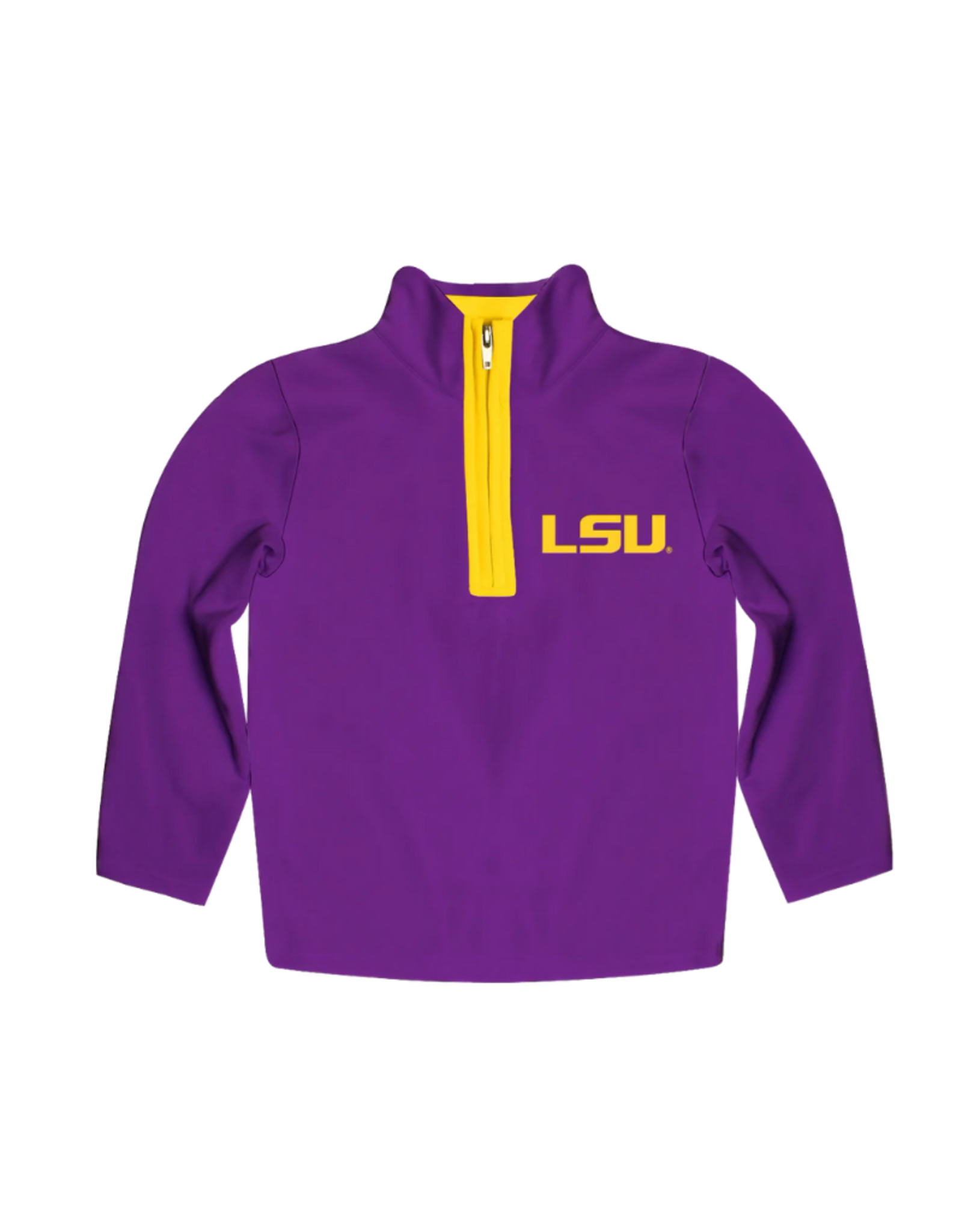 LSU Tigers Purple Long Sleeve Quarter Zip Dry Fit