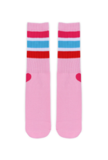 Iscream Pink Striped Socks