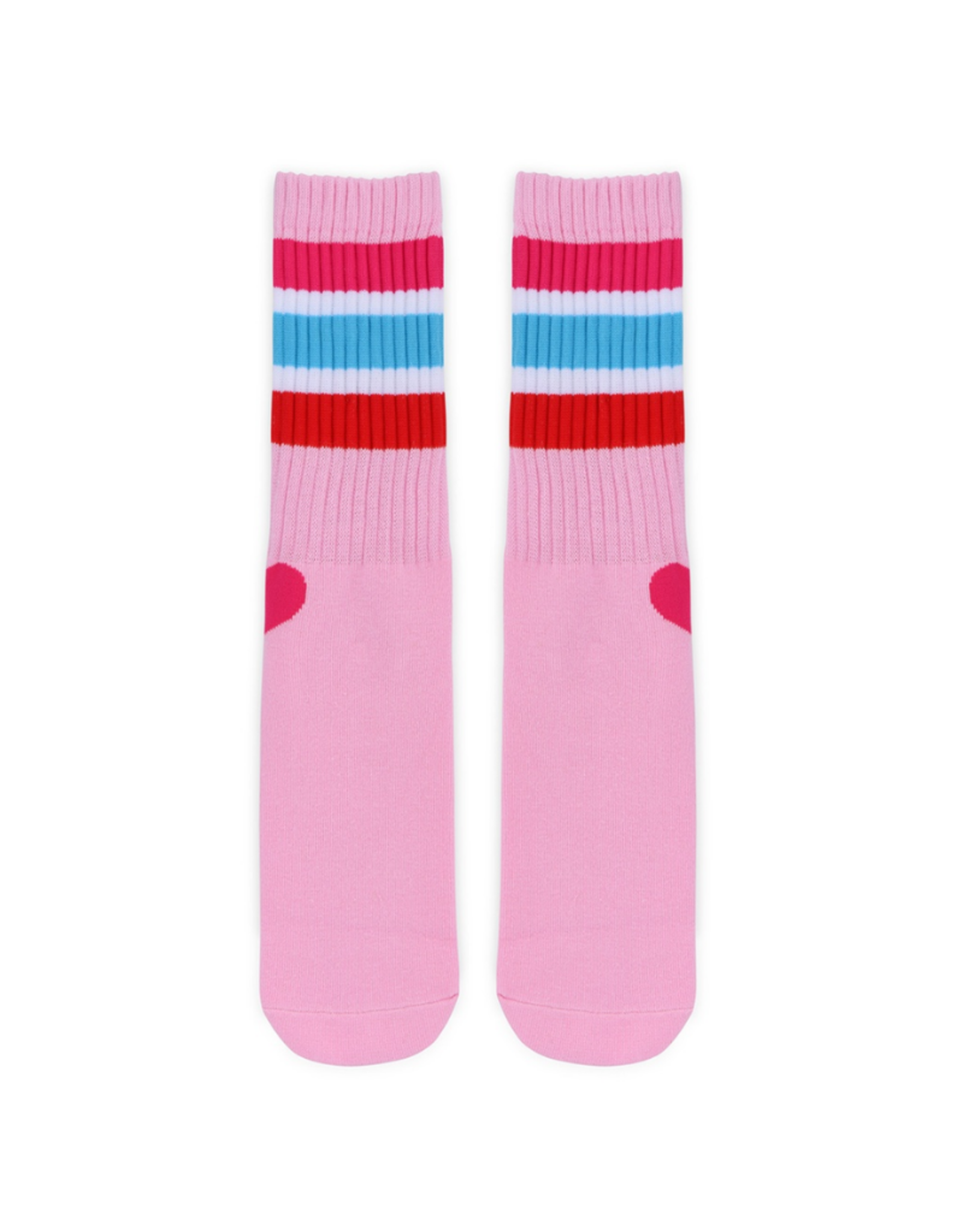 Iscream Pink Striped Socks