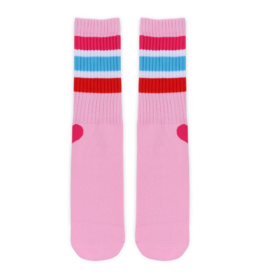 Iscream Pink Striped Socks