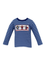 Anavini Superheroes Blue & Royal Stripe Knit - LS Tee