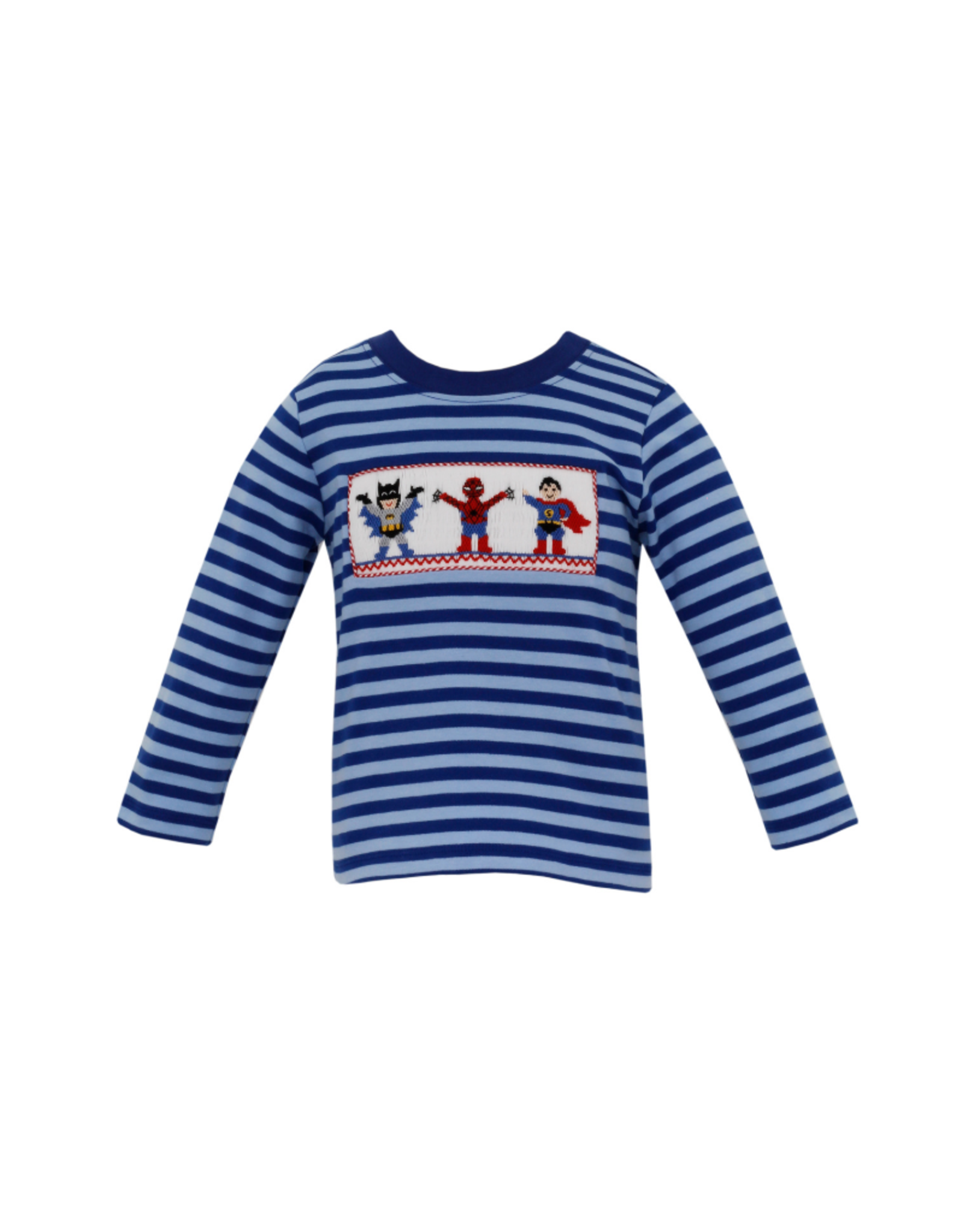 Anavini Superheroes Blue & Royal Stripe Knit - LS Tee