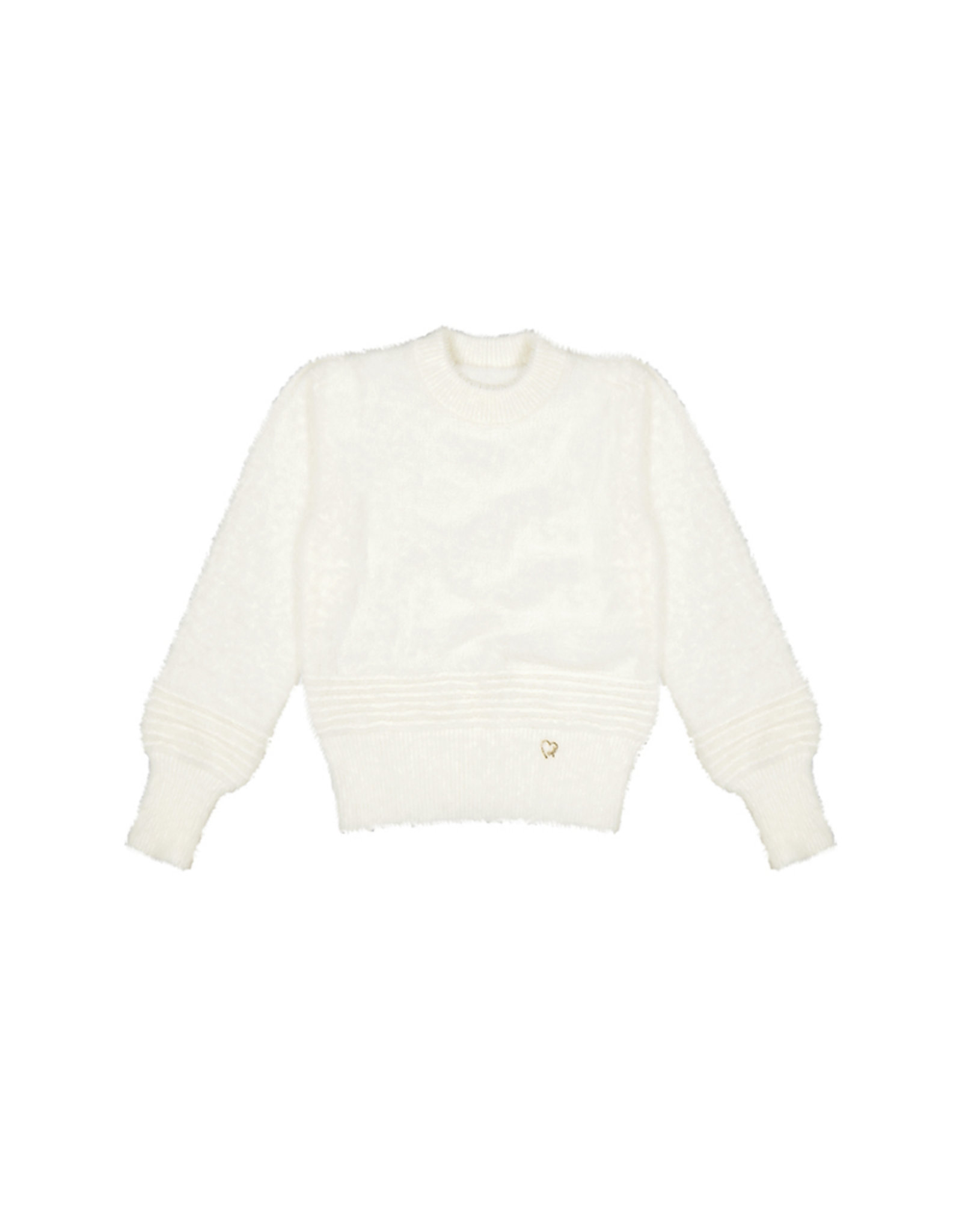 Mayoral 7.302 White Fuzzy LS Sweater