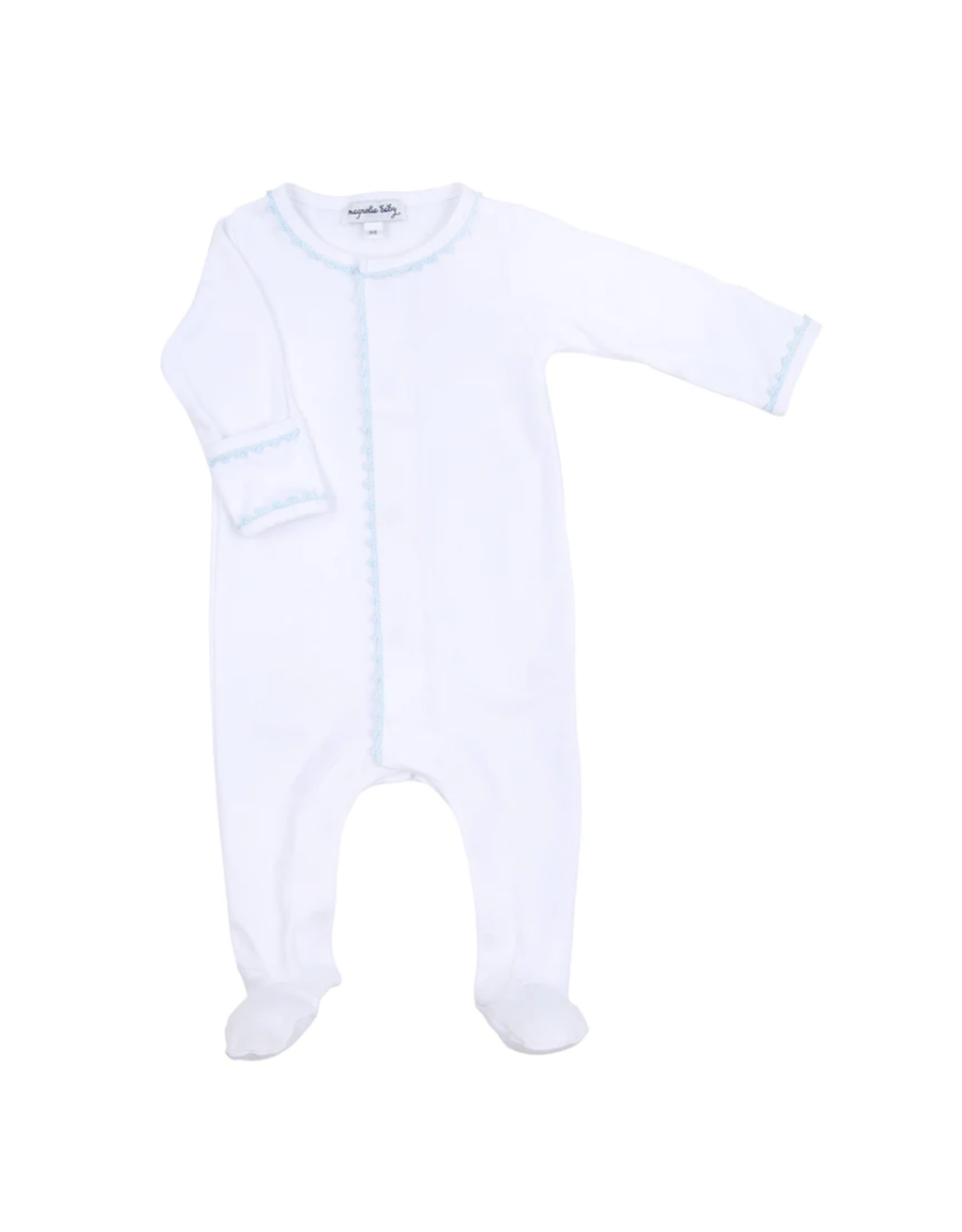 Magnolia Baby Baby Joy Emb Footie Light Blue