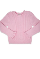 LullabySet Pink Cable Knit Sweater