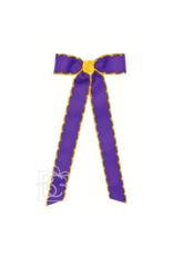 Beyond Creations Purple/Gold Moonstitch Tail Bow