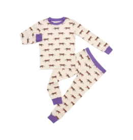 Southern Slumber Purple Tiger 2 Piece Bamboo PJ Set