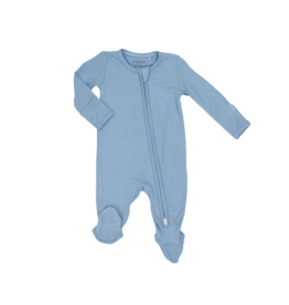 Angel Dear Light Blue 2 Way Zipper Footie