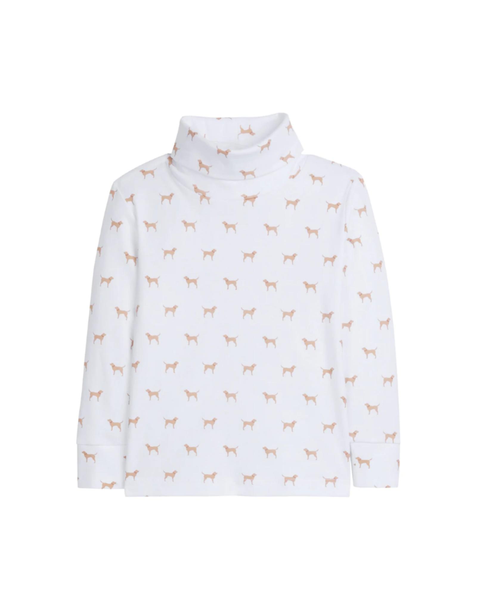 Little English Blue Lab Printed Turtleneck