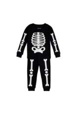 Petit Lem Glow in the Dark Skeleton PJ Set - 14