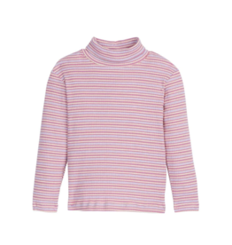 Bisby Ribbed Turtleneck - Lilac Stripe