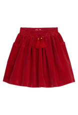 Bisby Circle Skirt Red Velvet