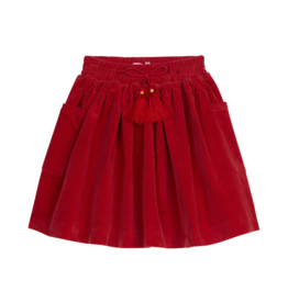 Bisby Circle Skirt Red Velvet