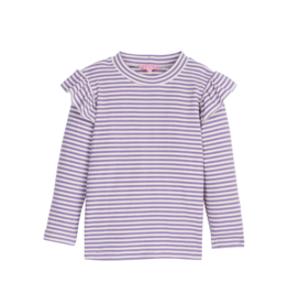 Bisby Sadie Top Lilac Sparkle Stripe