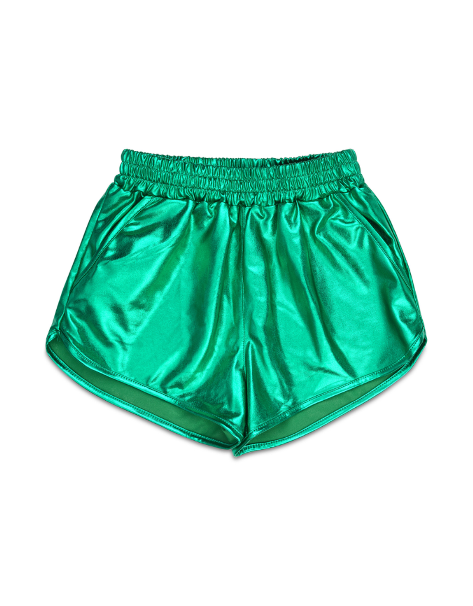 Iscream Green Metallic Shorts