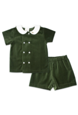 LullabySet Arlington Short Set - Green Velvet