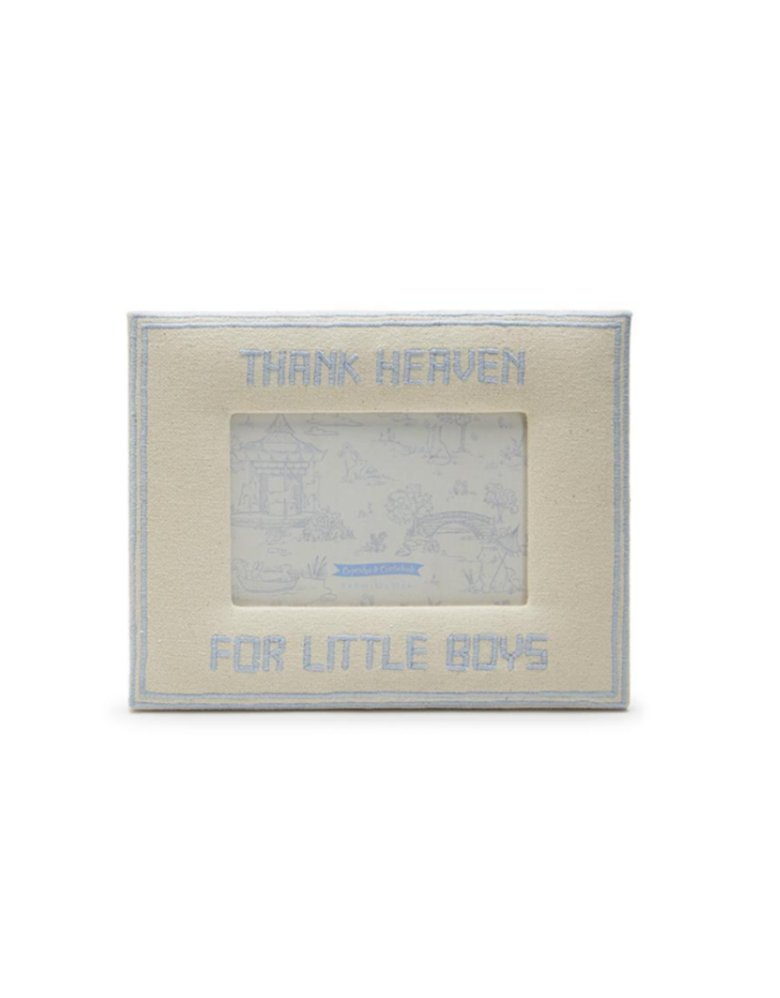 Thank Heaven for Little Boys 4x6 Frame Mini Macarons Boutique