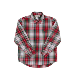 The Beaufort Bonnet Company Dean's List Dress Shirt -Keene Place Plaid/Richmond Red