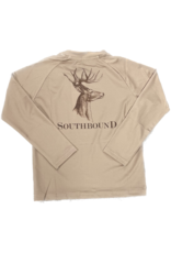 SouthBound Tan Deer LS Performance Tee