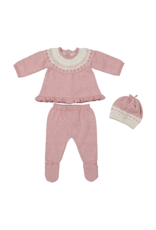 Mayoral Knit Pink Leg Warmer With Hat Set 2504