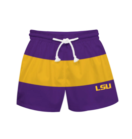 LSU Stripe Swim Shorts