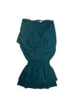 Pleat Rory Dress Dark Green