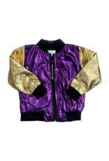 Belle Cher Purple and Gold Metallic Jacket