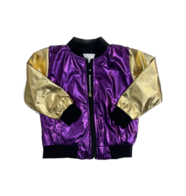 Belle Cher Purple and Gold Metallic Jacket