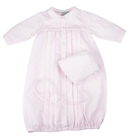 Feltman Brothers Pink Dot Embroidered Take Me Home Gown with Hat