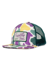 Properly Tied Sportsman Trucker Hat Mardi Gras Camo