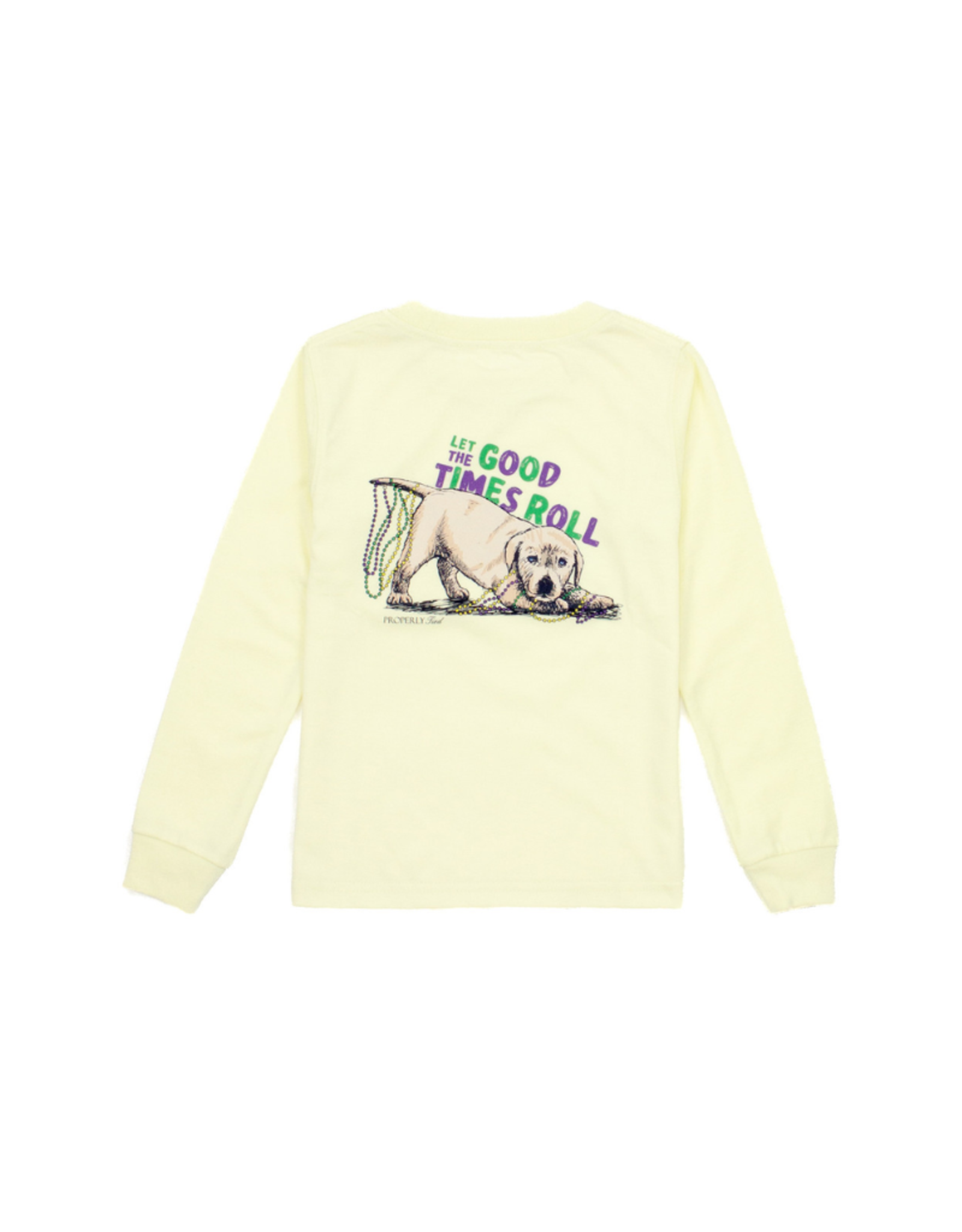 Properly Tied Pawdi Gras LS Light Yellow