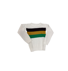 Lulu Bebe LLC Mardi Gras Rugby Stripe Sweater