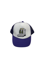 Youth Mardi Gras Marching Boot Trucker Hat
