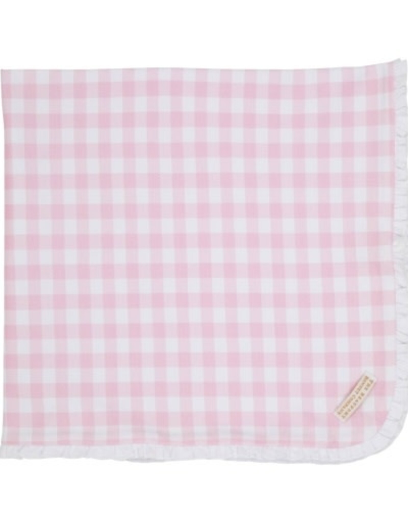 The Beaufort Bonnet Company Baby Buggy Blanket Palm Beach Pink Gingham