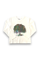 Belle Cher Mardi Gras Tree Sequin LS Shirt