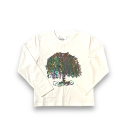 Belle Cher Mardi Gras Tree Sequin LS Shirt