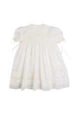 LullabySet Middleton Dress, Blessings White Batiste Heirloom