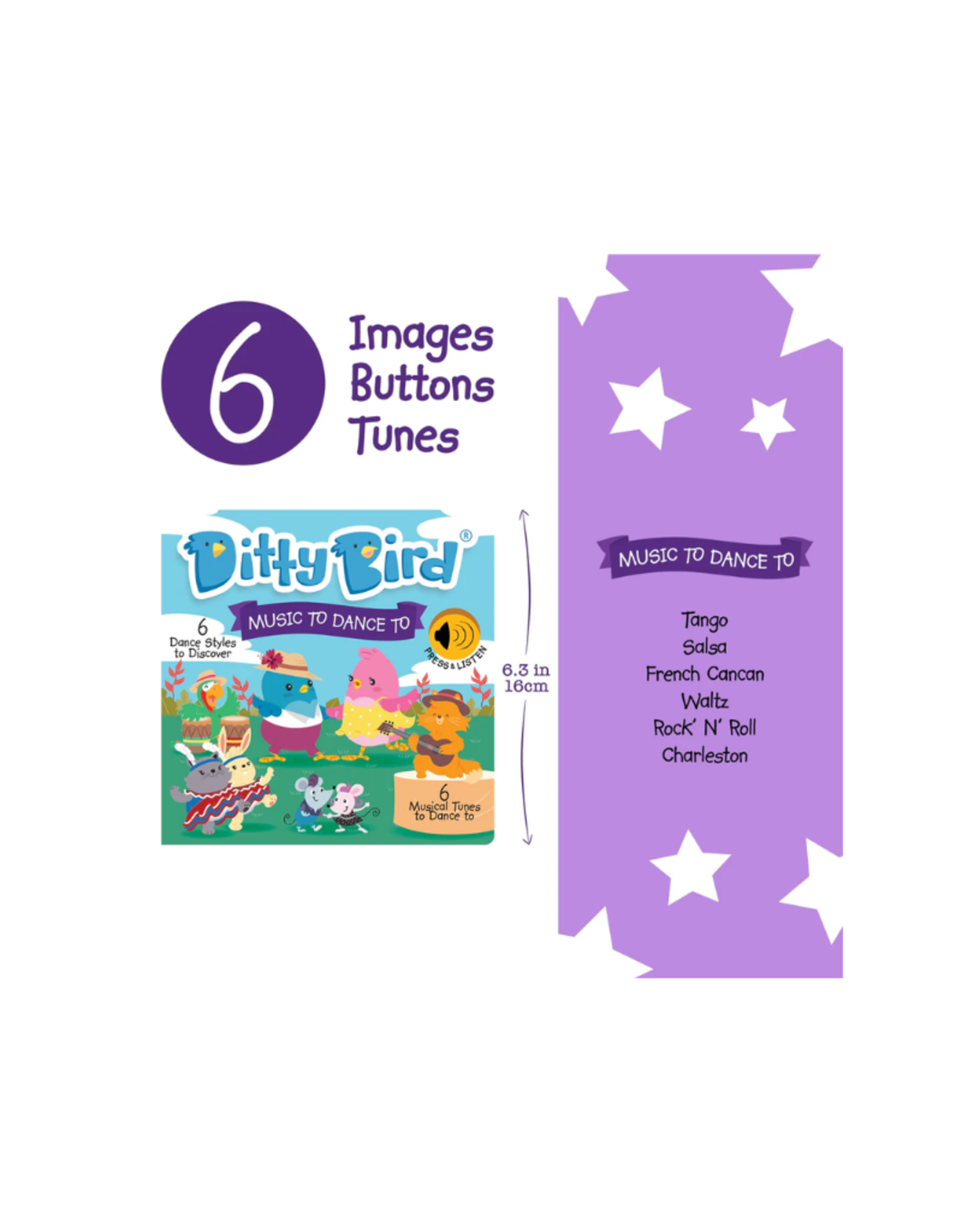 Ditty Bird Ditty Bird Baby Book Kids dance songs: Music To Dance To