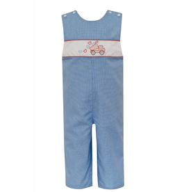 Anavini Blue Gingham Longall with Dump Truck Heart