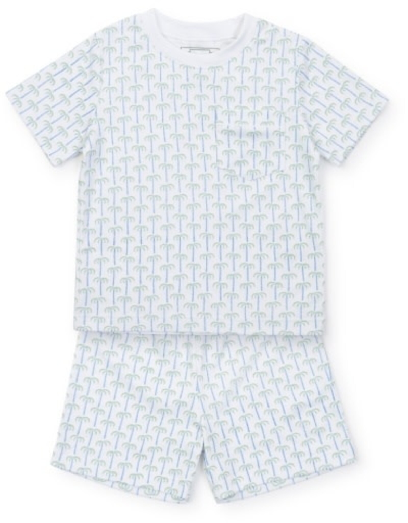 Lila + Hayes Charles Short Set, Pacific Palms Blue