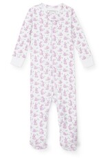 Lila + Hayes Parker Zipper Pajamas, Bunny Hop Pink